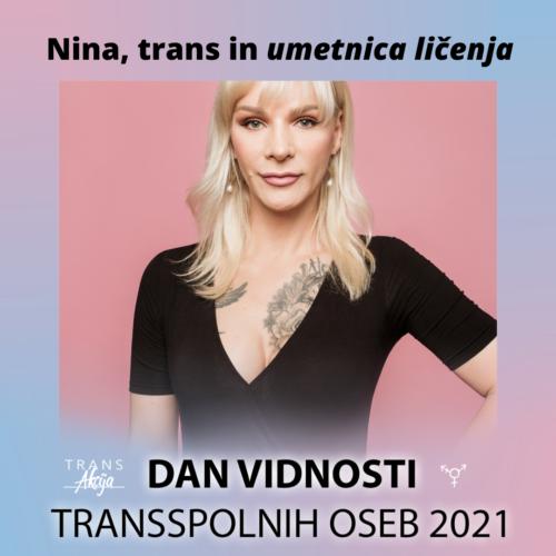 Nina, trans umetnica ličenja
